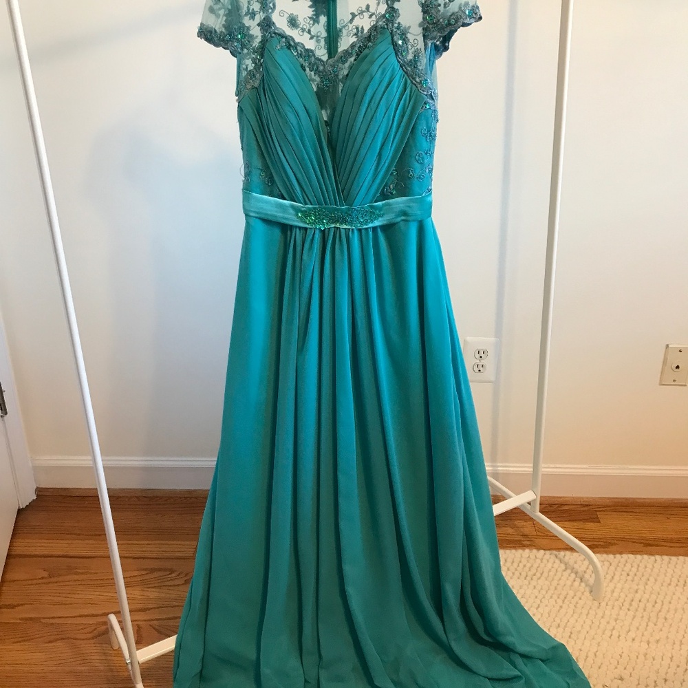 Teal Formal Dress (inspired by Princess Kate’s Jenny Packham dress)